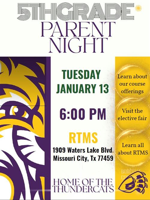 Parent Night Flyer